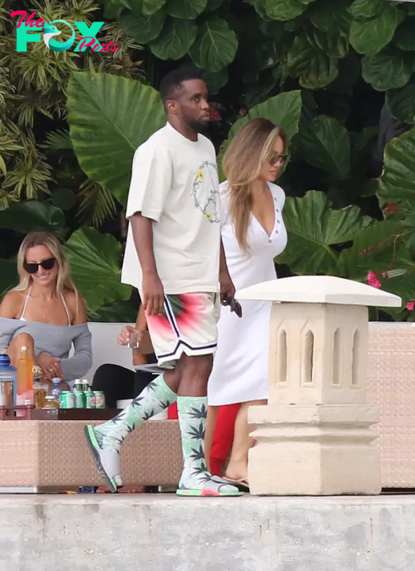 Sean Combs and Daphne Joy in Miami.