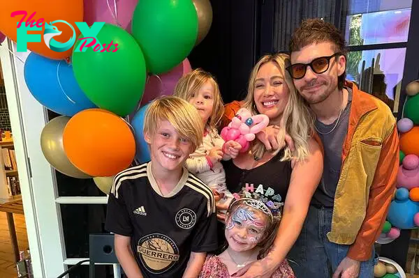 Hilary Duff, Matthew Koma and kids