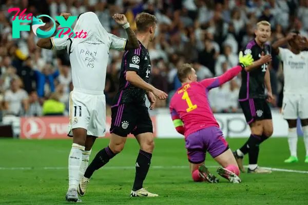 Brazilian attacker Rodrygo paid tribute to his Brazilian compatriots in Champions League game against Bayern Munich.