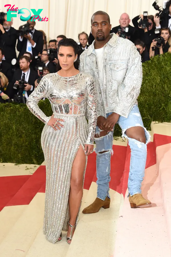 Kim Kardashian and Kanye West 2016 Met Gala