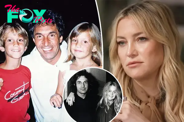 Kate Hudson, Bill Hudson and Oliver Hudson, as well as a Goldie Hawn inset