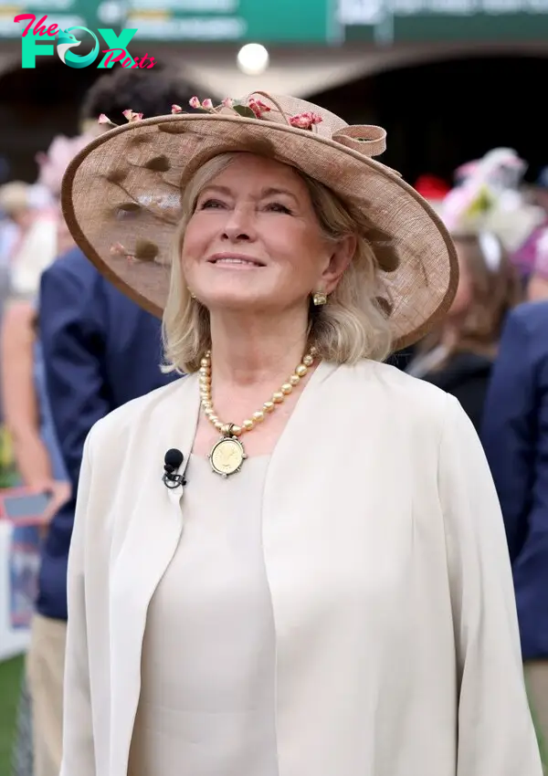Martha Stewart at the Kentucky Derby.