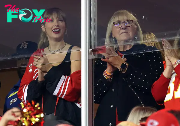 Taylor Swift and Donna Kelce at the game.