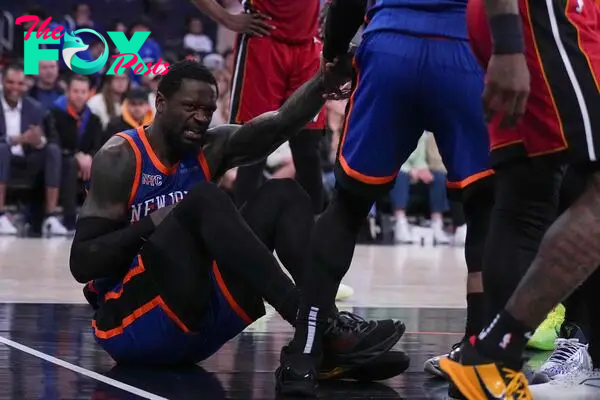 Julius Randle jugando con los New York Knicks.