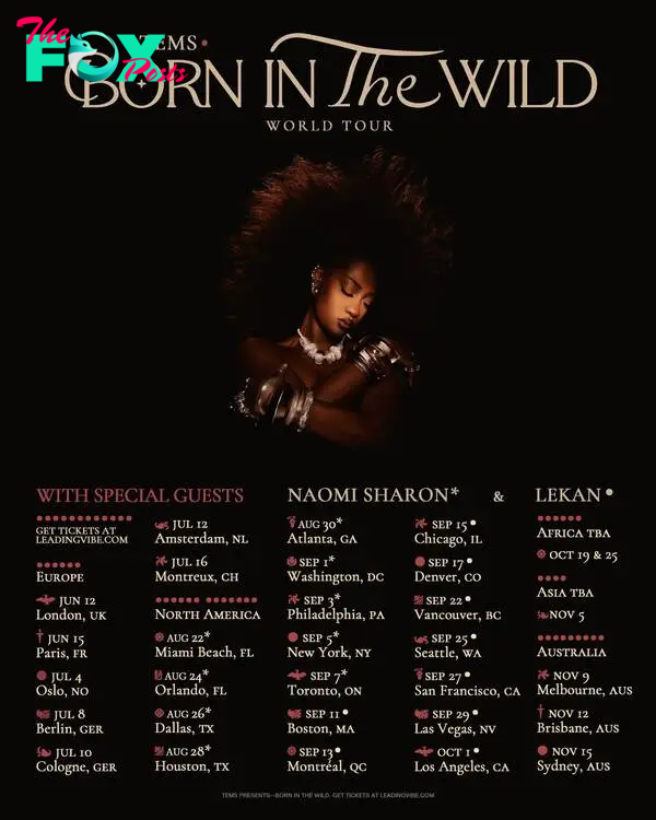 Tems: Born in the Wild World Tour