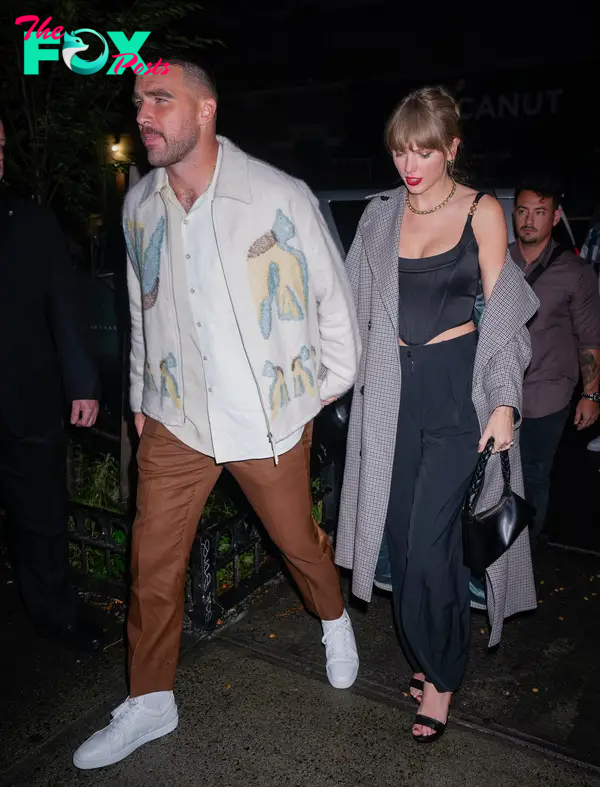 Travis Kelce and Taylor Swift.