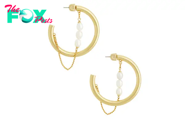 Pearl Hoop Earrings