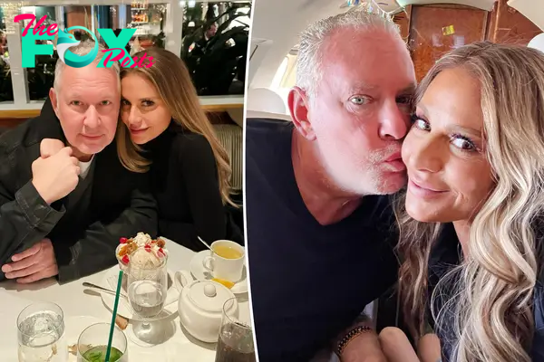 A split photo of PK Kemsley and Dorit Kemsley hugging and a selfie of Dorit and PK Kemsley