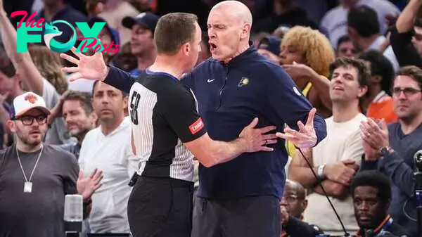 Why did the NBA fine Indiana Pacers head coach Rick Carlisle $35,000 after Game 2 loss to New York Knicks?