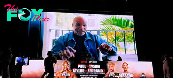 Tyson at the press conference