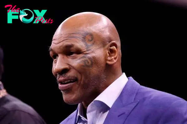 FILE PHOTO: Boxing - Jake Paul v Tommy Fury - Diriyah Arena, Diriyah, Riyadh, Saudi Arabia - February 27, 2023  Mike Tyson is seen before the fight REUTERS/Ahmed Yosri/File Photo