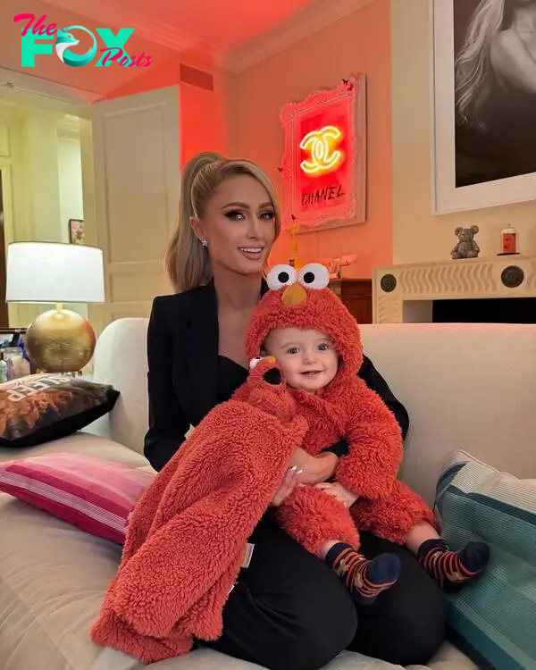 Paris Hilton and son
