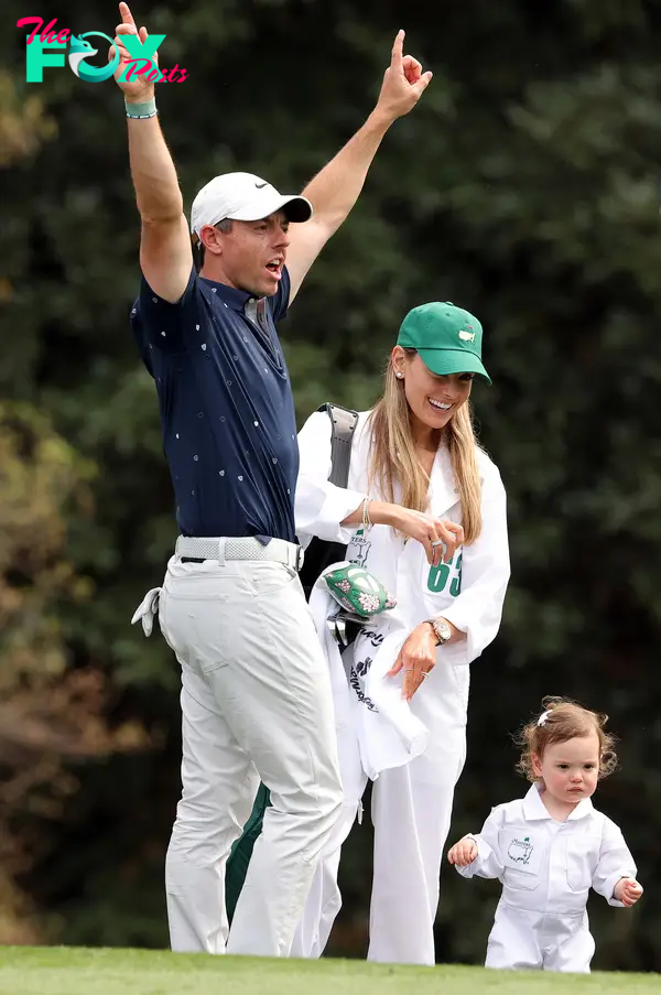 Rory McIlroy, Erica Stoll and their daughter, Poppy.