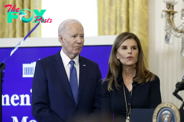 president joe biden and maria shriver