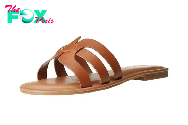 A brown sandal