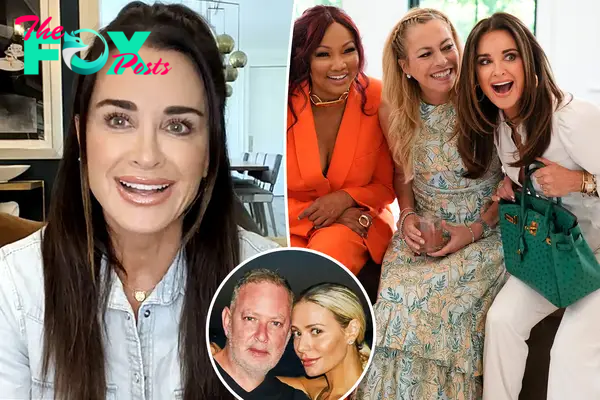 Kyle Richards, split with Garcelle Beauvis and Sutton Stracke, as well as a Dorit Kemsley and PK Kemsley inset