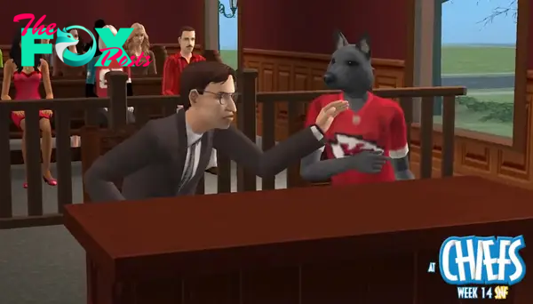 The Chargers Sims video showing a court room