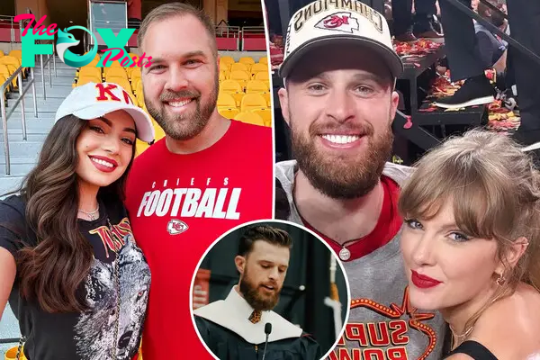 Brooke Schwartz and Mitch Schwartz, split with Taylor Swift and Harrison Butker