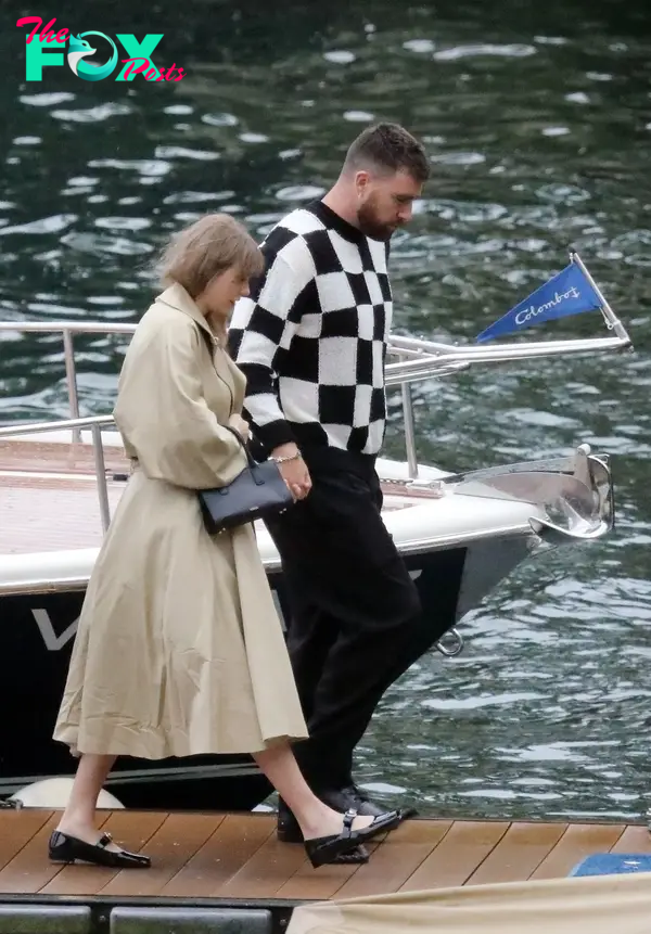 Taylor Swift and Travis Kelce on a date in Lake Como