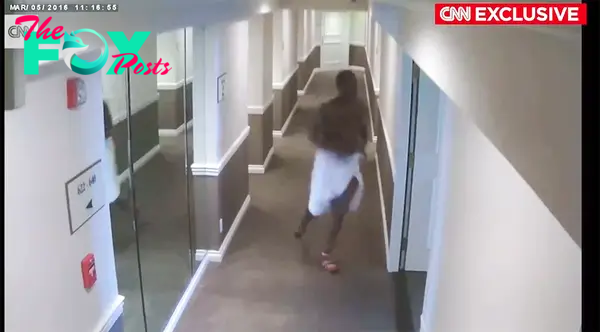 Sean "Diddy" Combs running after Cassie in a hotel in 2016.