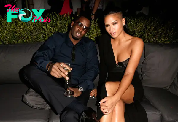 Sean "Diddy" Combs and Cassie at the 2012 GQ Men of the Year party.