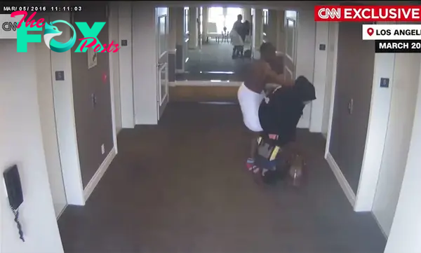 Sean "Diddy" Combs assaulting Cassie in a hotel in 2016.