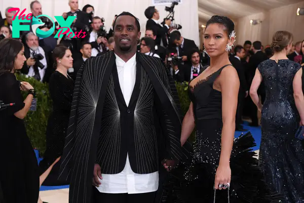 Sean "Diddy" Combs and Cassie at the 2017 Met Gala.