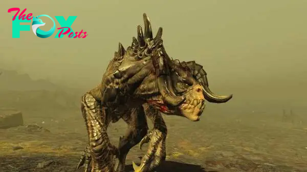 A Deathclaw in Fallout 4.