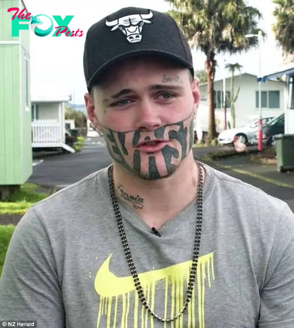 Mark 'Devast8' Cropp (pictured) had his nickname 'DEVAST8' tattooed across his face in jail