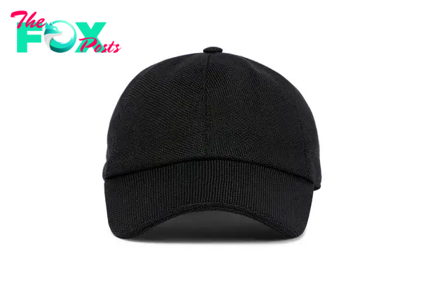 A black baseball cap