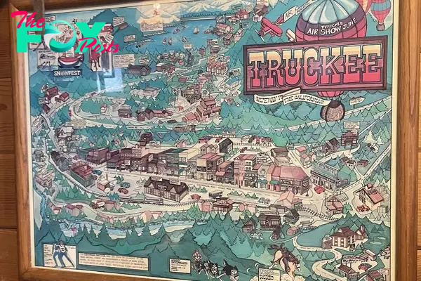 A map of Truckee