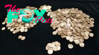 a photo of piles of coins