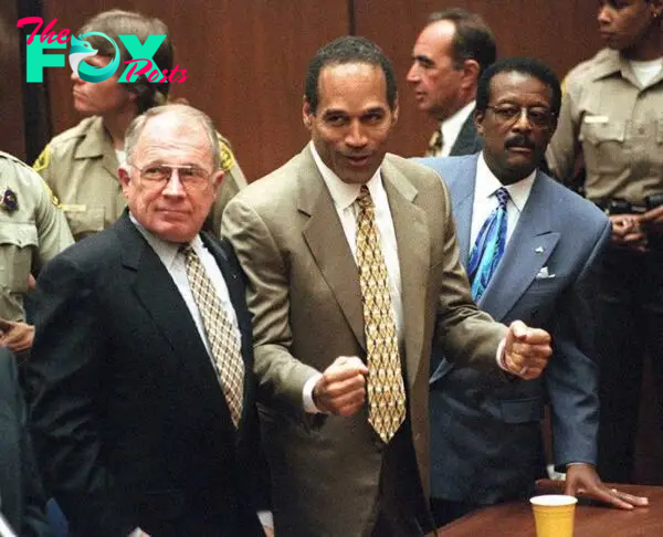 Lee Bailey, OJ Simpson and Johnnie Cochran