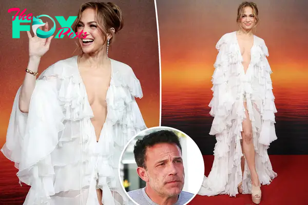 Jennifer Lopez with a Ben Affleck inset