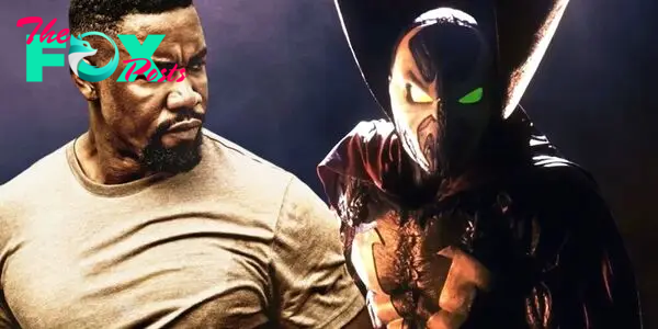 Michael Jai White alongside Spawn from the original movie.