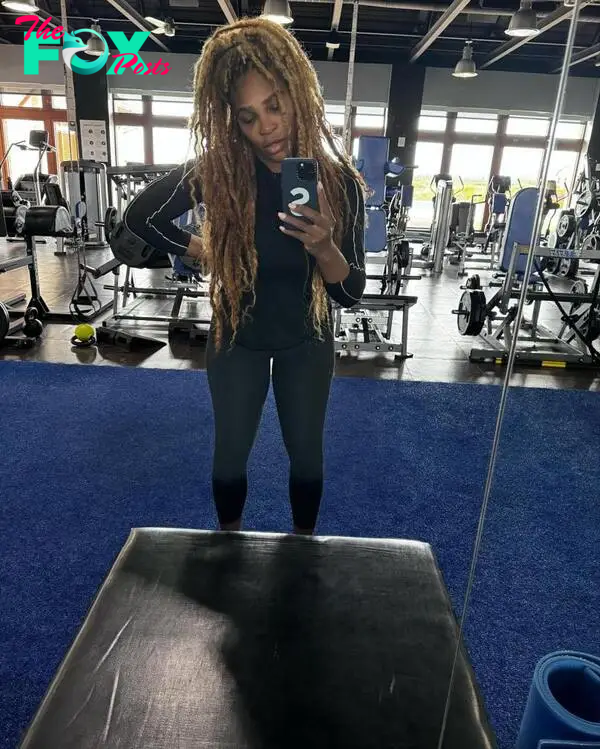 Serena Williams at the gym 