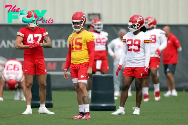 Patrick Mahomes and his team are back on the practice field in Kansas City, Missouri this week.