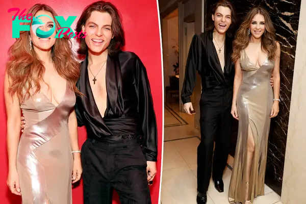 Elizabeth and Damian Hurley