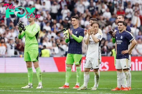 Kepa saw action in his final game as a Madrid player.