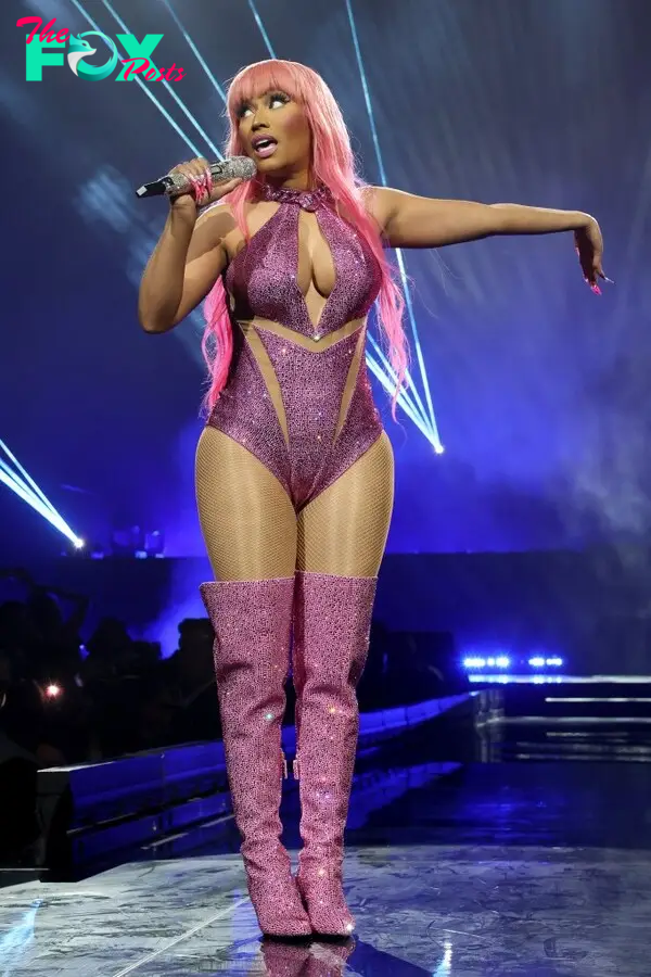 Nicki Minaj performing