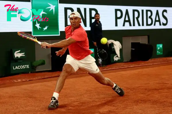 Rafael Nada, during training at Roland Garros.