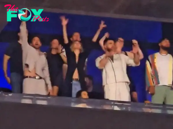 Travis Kelce, Gigi Hadid and Bradley Cooper at a Taylor Swift concert.