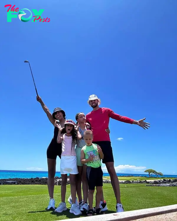 Ayesha Curry, Steph Curry and their kids