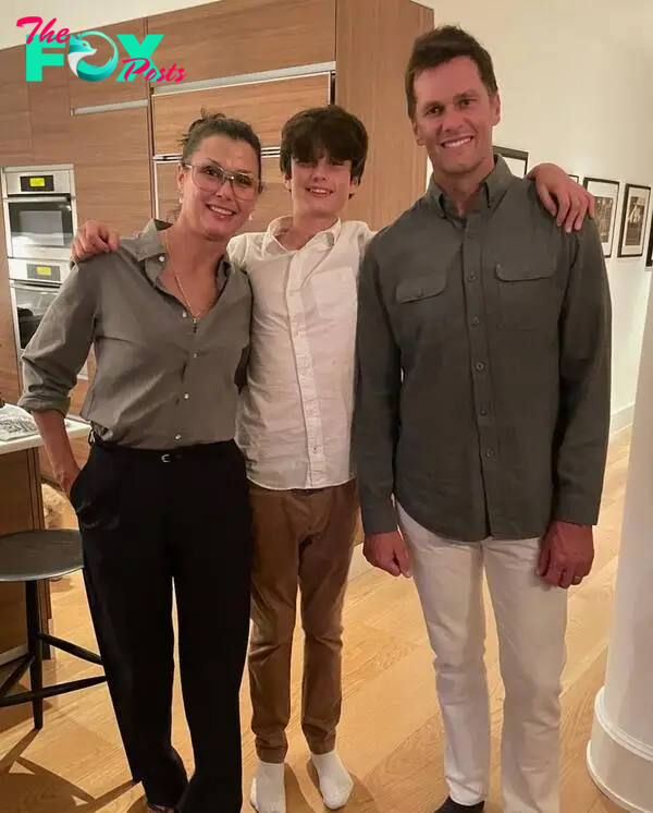 Tom Brady, Bridget Moynahan and their son, Jack.