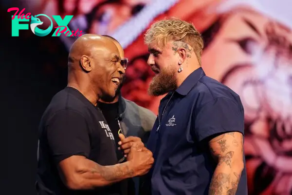 Mike Tyson and Jake Paul