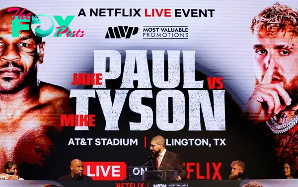 Mike Tyson and Jake Paul