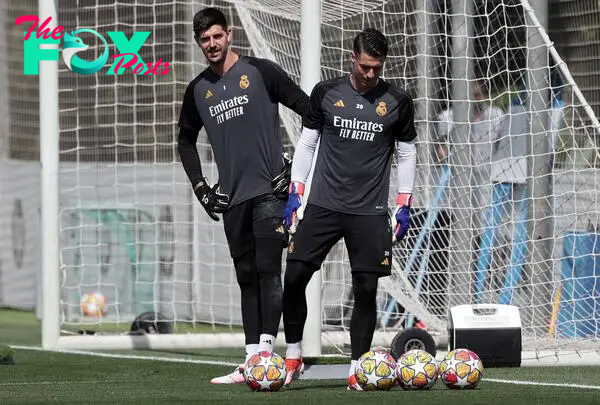 Andriy Lunin has performed admirably in goal for much of the season but Thibaut Courtois is back to full fitness after injury.