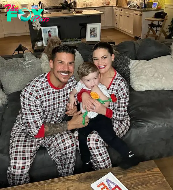 Jax Taylor and Brittany Cartwright posing with son Cruz