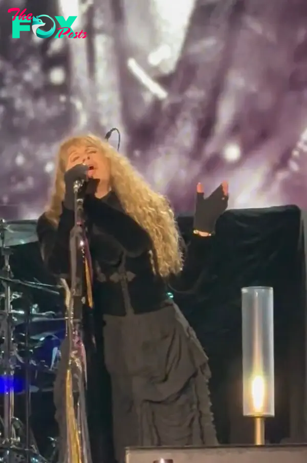 Stevie Nicks wears Taylor Swift "TTPD" bracelet while singing at BottleRock Festival