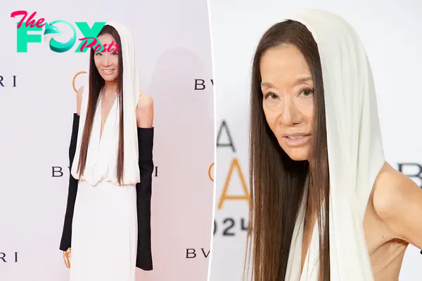 Vera Wang, 74, flaunts age-defying appearance in hooded gown at the BAFTA Gala 2024